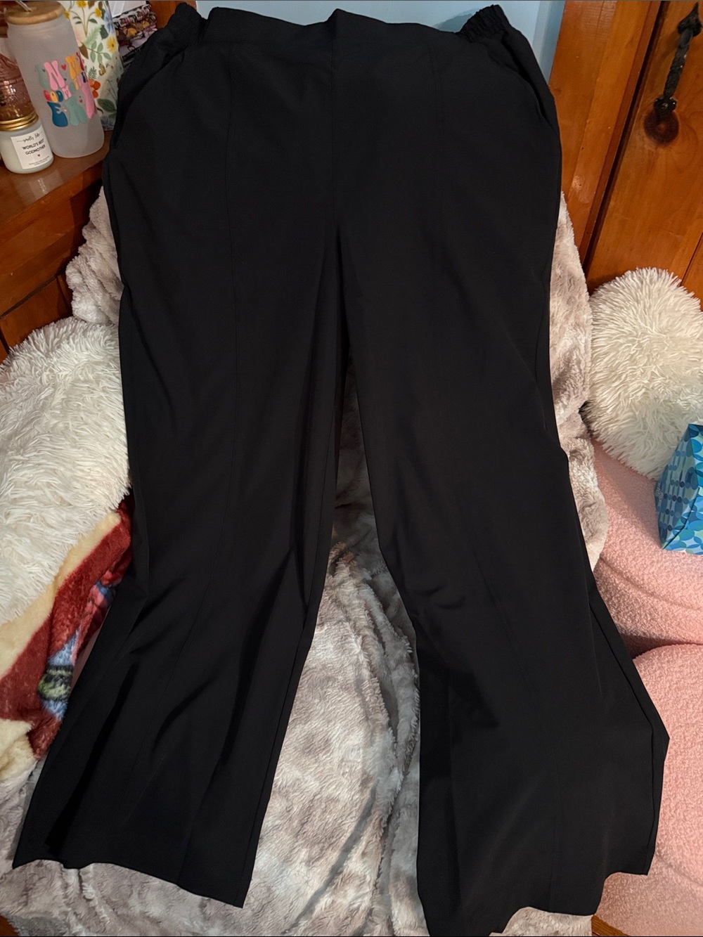 Fabletics Black Wide-Leg Active Pants